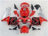 Motorcycle Fairings Kit - 2003-2004 Honda CBR 600RR Red/Silver OEM Style Fairings | NH60304-67