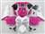 Motorcycle Fairings Kit - 2003-2004 Honda CBR 600RR Pink/White Fairings | NH60304-71