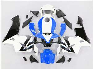 Motorcycle Fairings Kit - 2003-2004 Honda CBR 600RR Bright Blue/White Fairings | NH60304-76