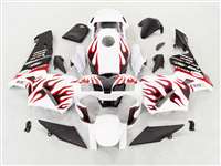 Motorcycle Fairings Kit - Crazy Red Flame 2003-2004 Honda CBR 600RR Motorcycle Fairings | NH60304-87