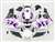 Motorcycle Fairings Kit - 2003-2004 Honda CBR 600RR Crazy Purple Flame Fairings | NH60304-89