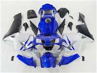 Motorcycle Fairings Kit - 2003-2004 Honda CBR 600RR Deep Blue/Silver Fairings | NH60304-93