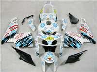 Motorcycle Fairings Kit - 2005-2006 Honda CBR 600RR Nastro Azzurro Flower Fairings | NH60506-24