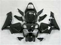 Motorcycle Fairings Kit - 2005-2006 Honda CBR 600RR Black/Silver Fairings | NH60506-6