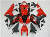 Motorcycle Fairings Kit - 2007-2008 Honda CBR 600RR Black/Red OEM Style Fairings | NH60708-12