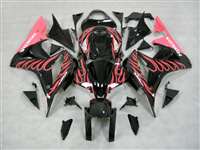 Motorcycle Fairings Kit - 2007-2008 Honda CBR 600RR Pink/Black Fairings | NH60708-45