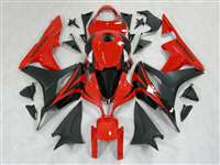 Motorcycle Fairings Kit - 2007-2008 Honda CBR 600RR Black/Red OEM Style Fairings | NH60708-64