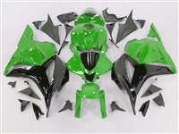 Motorcycle Fairings Kit - 2009-2012 Honda CBR 600RR Green/Black Fairings | NH60912-50