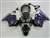 Motorcycle Fairings Kit - 2002-2013 Honda VFR 800 Big Purple Flame Fairings | NH80213-10