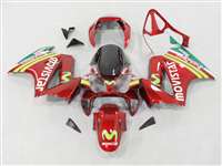 Motorcycle Fairings Kit - 2002-2013 Honda VFR 800 Red Movistar Fairings | NH80213-20