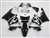 Motorcycle Fairings Kit - 1998-1999 Honda CBR 900RR White/Black Fairings | NH99899-3