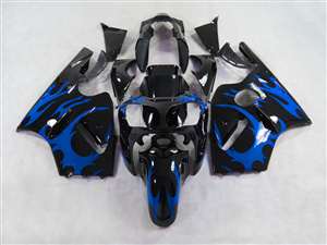 Motorcycle Fairings Kit - 2000-2001 Kawasaki ZX12R Blue Tribal Fairings | NK10001-12