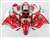 Motorcycle Fairings Kit - 2000-2001 Kawasaki ZX12R Red/White Flames Fairings | NK10001-17