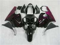 Motorcycle Fairings Kit - 2000-2001 Kawasaki ZX12R Purple Metallic Flame Fairings | NK10001-7