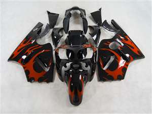 Motorcycle Fairings Kit - 2000-2001 Kawasaki ZX12R Red Tribal Fairings | NK10001-9