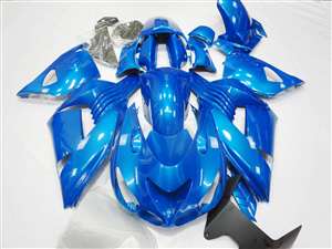 Motorcycle Fairings Kit - 2006-2011 Kawasaki ZX14R Electric Plasma Blue Fairings | NK10611-36