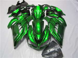 Motorcycle Fairings Kit - 2012-2022 Kawasaki ZX14R Plasma Green Fairings | NK11217-1