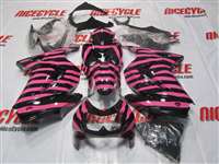 Motorcycle Fairings Kit - Pink Zebra 2008-2012 Kawasaki Ninja 250R Motorcycle Fairings | NK20812-10