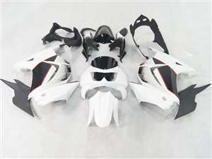 Motorcycle Fairings Kit - 2008-2012 Kawasaki Ninja 250R White/Black Fairings | NK20812-14