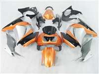 Motorcycle Fairings Kit - 2008-2012 Kawasaki Ninja 250R Metalic Orange/Silver Fairings | NK20812-15