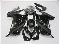 Motorcycle Fairings Kit - 2013-2017 Kawasaki Ninja 300 Satin Black Gloss Fairings | NK31317-13