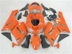 Motorcycle Fairings Kit - 2005-2006 Kawasaki ZX6R Orange Fairings | NK60506-17