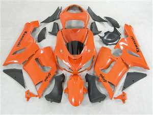 Motorcycle Fairings Kit - 2005-2006 Kawasaki ZX6R Orange Fairings | NK60506-27