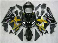 Motorcycle Fairings Kit - 2005-2006 Kawasaki ZX6R Gold X Fairings | NK60506-30