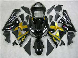 Motorcycle Fairings Kit - 2005-2006 Kawasaki ZX6R Gold X Fairings | NK60506-30