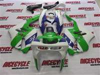 Motorcycle Fairings Kit - 1994-1997 Kawasaki ZX9R White/Purple/Green Fairings | NK99497-10