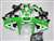 Motorcycle Fairings Kit - 1994-1997 Kawasaki ZX9R White/Green Checkered Fairings | NK99497-11