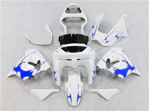 Motorcycle Fairings Kit - 1998-1999 Kawasaki ZX9R Blue Tribal Fairings | NK99899-3