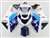 Motorcycle Fairings Kit - 2000-2002 Suzuki GSXR 1000 OEM Style Blue/Light Blue Fairings | NS10002-3