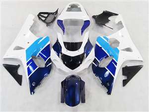 Motorcycle Fairings Kit - 2000-2002 Suzuki GSXR 1000 OEM Style Blue/Light Blue Fairings | NS10002-3