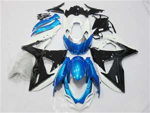 Motorcycle Fairings Kit - 2009-2016 Suzuki GSXR 1000 Black/Blue Fairings | NS10916-27