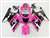 Motorcycle Fairings Kit - 2000-2003 Suzuki GSXR 600 750 Pink/Black Fairings | NS60003-37