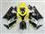 Motorcycle Fairings Kit - 2004-2005 Suzuki GSXR 600 750 Silver/Black/Yellow Fairings | NS60405-39