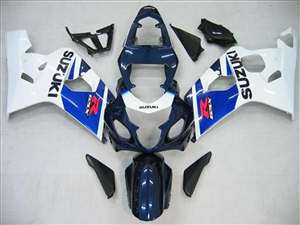 Motorcycle Fairings Kit - White/Blue OEM Style 2004-2005 Suzuki GSXR 600 750 Motorcycle Fairings | NS60405-45