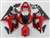 Motorcycle Fairings Kit - 2004-2005 Suzuki GSXR 600 750 Red/Black Accent Fairings | NS60405-60