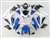Motorcycle Fairings Kit - 2011-2021 Suzuki GSXR 600 750 White/Blue OEM Style Fairings | NS61117-10