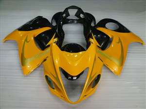Motorcycle Fairings Kit - 2008-2020 Suzuki GSX1300R Hayabusa Yellow/Black Fairings | NSH0817-10