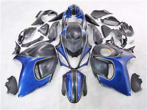 Motorcycle Fairings Kit - 2008-2020 Suzuki GSX1300R Hayabusa Custom Blue/Matte Fairings | NSH0817-14