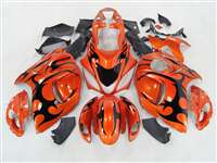 Motorcycle Fairings Kit - 2008-2020 Suzuki GSX1300R Hayabusa Metallic Orange Tribal Fairings | NSH0817-30