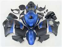 Motorcycle Fairings Kit - 1999-2007 Suzuki GSXR 1300 Hayabusa Candy Blue/Black Fairings | NSH9907-100