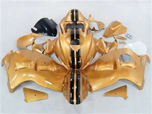 Motorcycle Fairings Kit - 1999-2007 Suzuki GSXR 1300 Hayabusa Candy Gold Racing Fairings | NSH9907-111