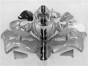 Motorcycle Fairings Kit - 1999-2007 Suzuki GSXR 1300 Hayabusa Candy Silver Racing Fairings | NSH9907-113