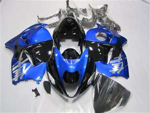 Motorcycle Fairings Kit - 1999-2007 Suzuki GSXR 1300 Hayabusa Metallic Blue/Black Fairings | NSH9907-19