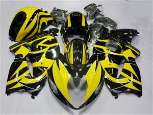 Motorcycle Fairings Kit - 1999-2007 Suzuki GSXR 1300 Hayabusa Yellow Tribal Fairings | NSH9907-20