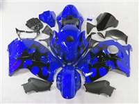 Motorcycle Fairings Kit - Razor Tribal Blue 1999-2007 Suzuki GSXR 1300 Hayabusa Motorcycle Fairings | NSH9907-27