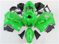 Motorcycle Fairings Kit - 1999-2007 Suzuki GSXR 1300 Hayabusa Neon Green Flame Fairings | NSH9907-72